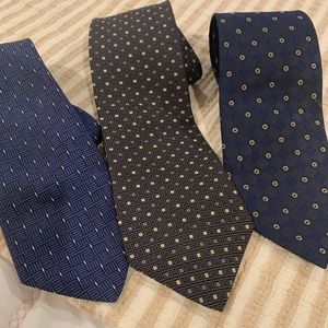 3 ties by stafford, Burma obibas and Nautica